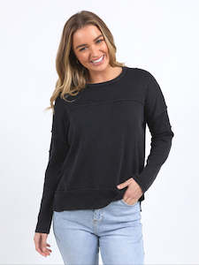 Foxwood: Jayne Throw On Knit in Black