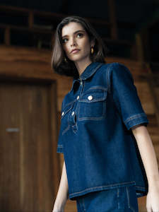 Amici Top in Dark Blue
