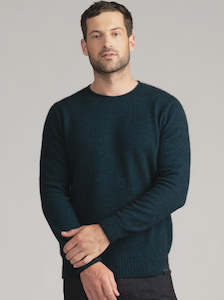 Merinomink Mens Classic Crew in Peacock