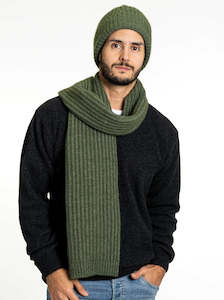 Ribbed Possum Merino Scarf