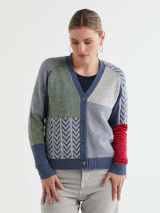 Textured Cardi in Denim