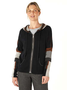 Multi Media Hoodie in Black