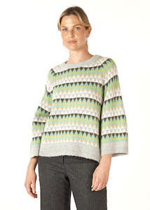 Mohair Fairisle Jumper in Marl