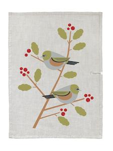 Tea Towel: Tahou Waxeye Tea Towel