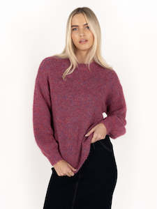 Neve Jumper in Berry