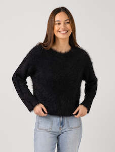 Fluffie Top in Black