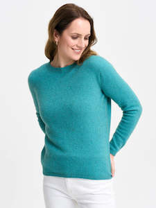 Possum And Merino Knitwear: Mia Crew in Glacier