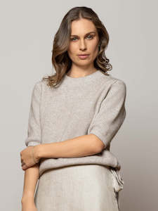 Possum And Merino Knitwear: Shoreline Short Sleeve