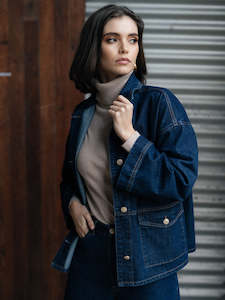 Clearance: Loz Jacket in Dark Blue
