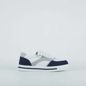 Noosa Sneaker in White/Navy
