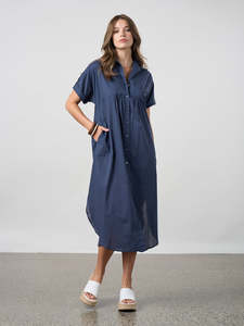 New Arrivals: Breeze Shirt Dress in Navy