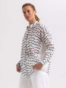 Zacket And Plover: Cotton Voil Shirt - White Love