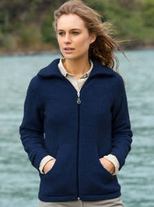 Market Day Jacket in Possum Merino - Maritime