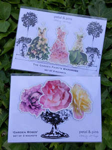 Petal & Pins Fridge Magnets