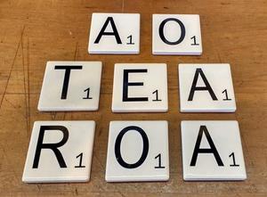 Secret Santa Ideas Under 60: Ceramic Scrabble Letter Fridge Magnets