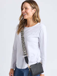 Compact Crossbody Bag in Black