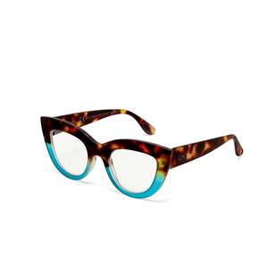 Reading Glasses: Claudia Reading Glasses in Havana/Blue