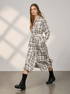 New Arrivals: Illusion Shirt Dress in Pumice