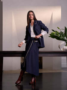 Bespoke Skirt in Indigo