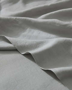 Weave Home: Ravello Flat Sheet Silver