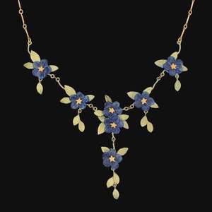 Michael Michaud: Blue Eyed Mary Statement Necklace