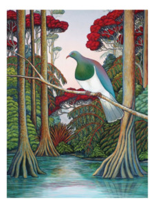 Clare Reilly Greeting Cards - Kereru