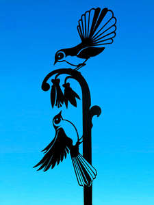 New Creation Large Metal Bird Double Piwakawaka