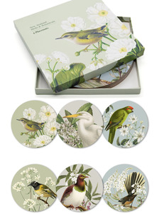 100% NZ Placemats Set of 6 – Birds & Botanicals