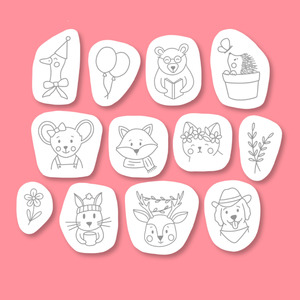 Animal Friends Wash Away Stickers Pack