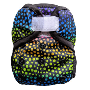 Nappy Covers: Newborn Nappy Cover - Rainbow Speck-tacular