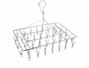 Laundry Items: Marine Grade Rectangular Peg Hanger 36 Pegs - RUST PROOF