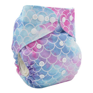 Nappy Care Card Collection: Basic Pocket Nappy - Ocean Tails