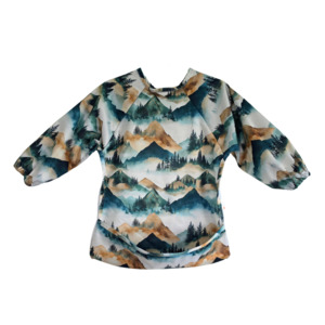 Mealtime Playtime More: Luxe Sleeved Bibs - Maunga Mist