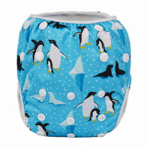 Birthday Sale Collection: Swim Nappy - Penguins