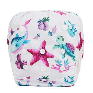 Reusable Swim Nappies: Swim Nappy - Ocean Friends