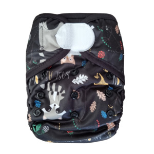 Basic Double Gusset Nappy Covers - Wild as a Raccoon