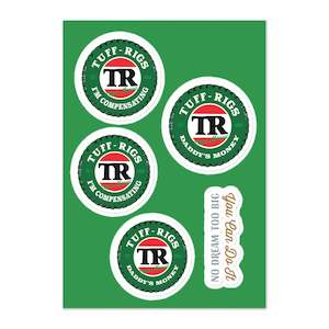 Tuff Rigs - Victoria Beverage - Sticker sheet
