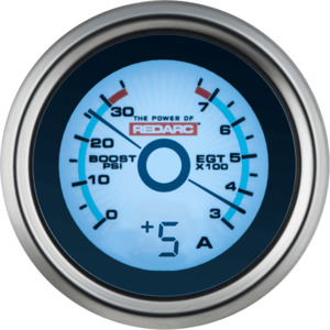 REDARC EGT & Boost / Pressure Gauge with Optional Current Display
