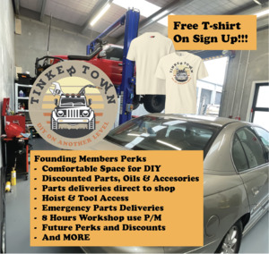 TINKER TOWN DIY WORKSHOP CLUB - Founders Monthly Membership