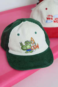 Head Wear: Hemp Cord Crocodile Dun Surf