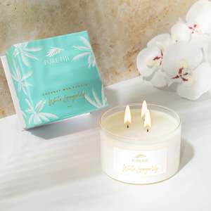 Pure Fiji: Soy Candle - White Ginger Lily (9.5oz)