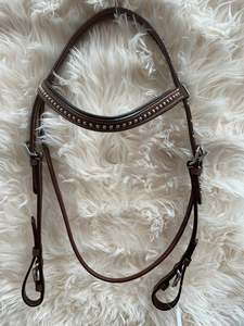 Western: Western Studed brown Bridle
