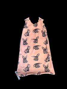 Peekaboo: Pink Rabbit sleep sack (0-3mths)