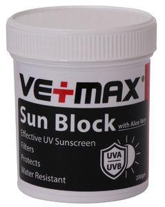 Grooming And Turnout: Vetmax Sunblock Cream 200gm