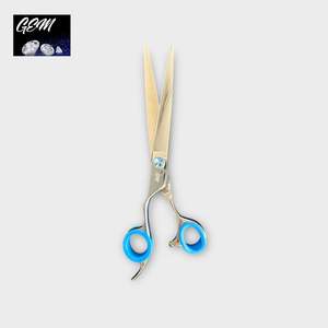 GEM Blue Stone Straights 7.5" Scissors - Lefthanded