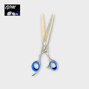 GEM Blue Stone Straight Chunkers 7.5" Scissors - Lefthanded