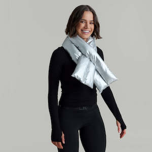 Products: CLQ Puffer Scarf - Silver