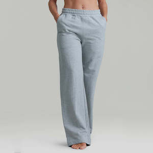 Sweaters: CLQ Wide Leg Trackies Grey Marle