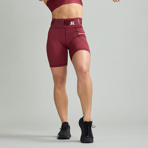 Tights: Power Mid Biker - Oxblood