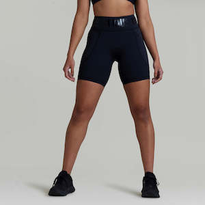 Shorts 1: CLQ Zone Mid-Biker Short - Stealth